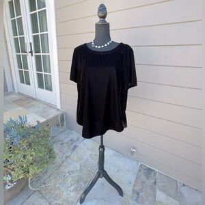 Banana Republic Black Velvet Top
